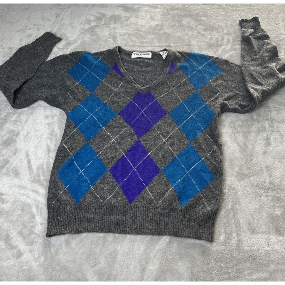 Vintage John Ashford Golf Mens Sweater Knit Size Large